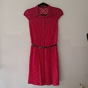 Belted lace dress 5/6 Maurices